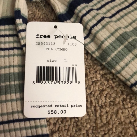 Cold shoulder free People top - Picture 2 of 2